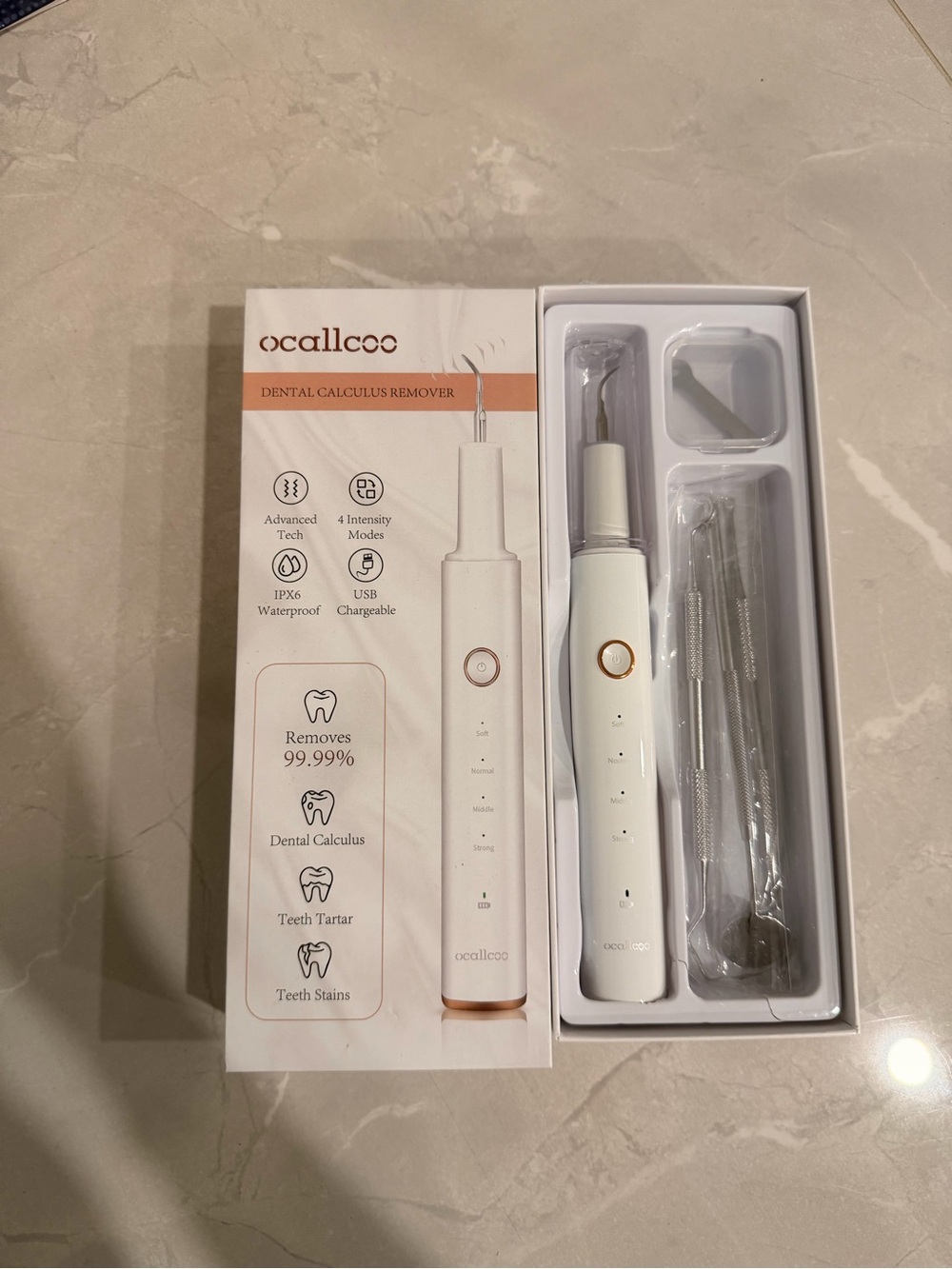 White Dental Calculus Remover - Electric Oral Tartar Cleaner